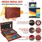 153 Pieces Deluxe Wooden Art Set Crafts Drawing Painting Coloring Supplies Kit with 2 A4 Sketch Pads, Halloween Creative Gift Box for Adults Artist Beginners Kids Girls Boys